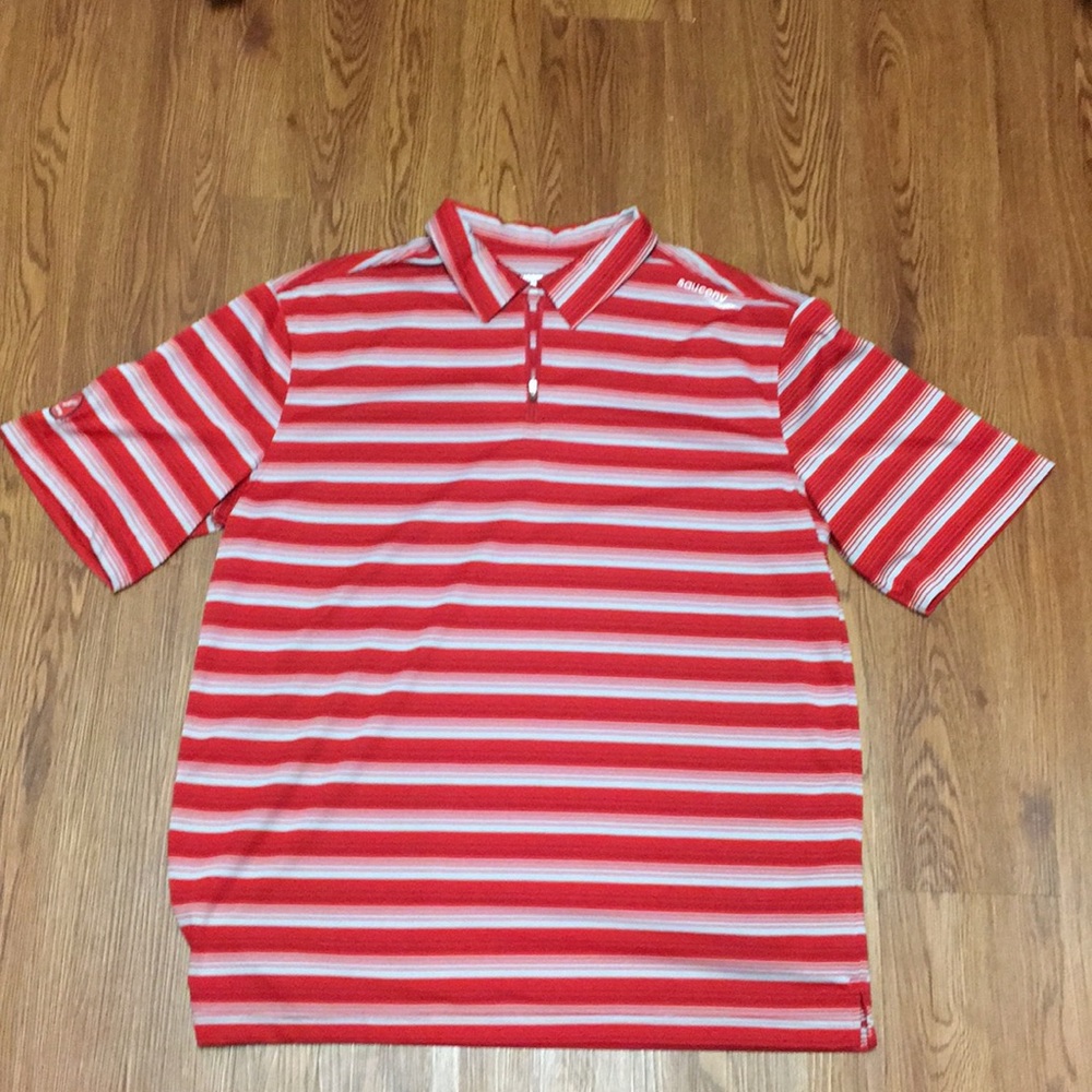 Saucony Red Polo Breathable Polo